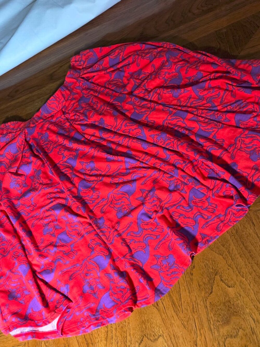 LuLaRoe Madison Flair Skirt w/ Pockets..German Shepard Print XL